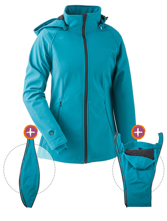 mamalila Couverture de portage softshell Allrounder moutarde