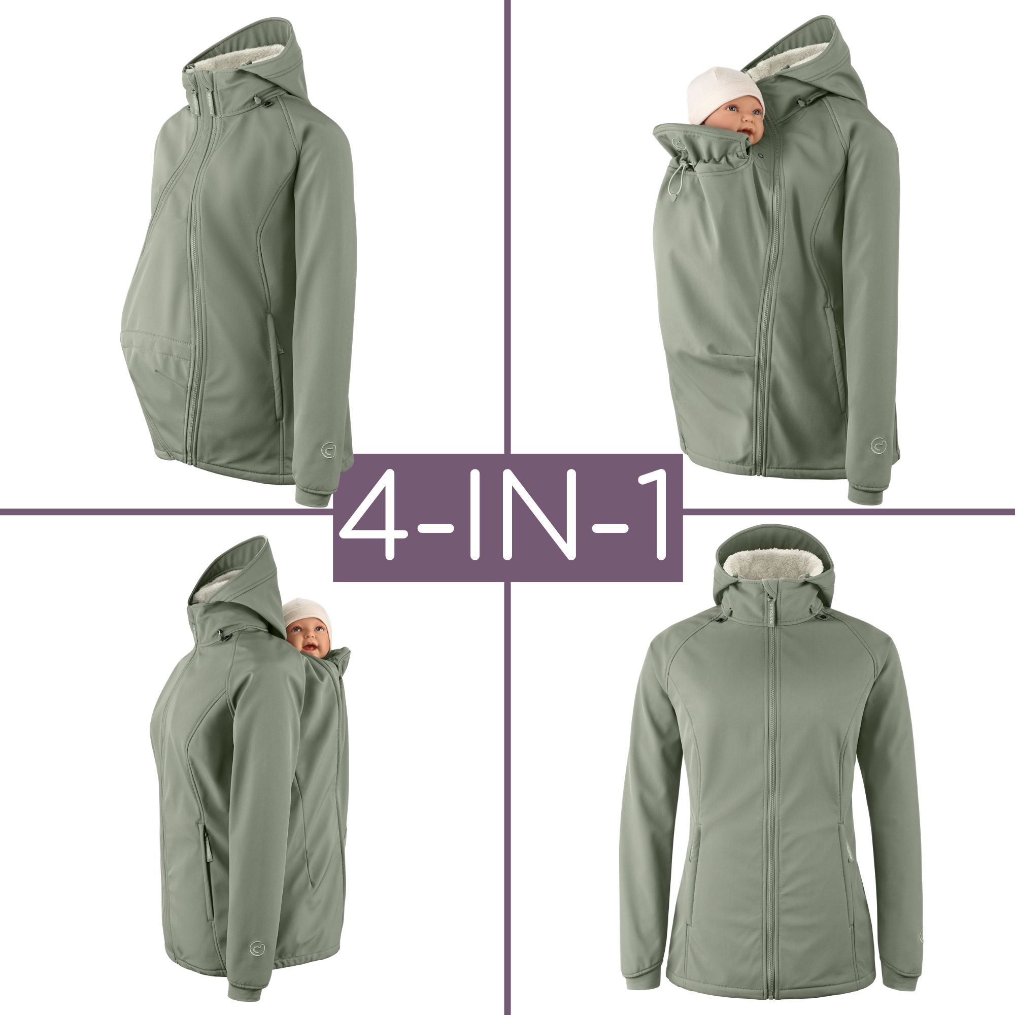 Softshell-Tragejacke Allrounder Winter agave L