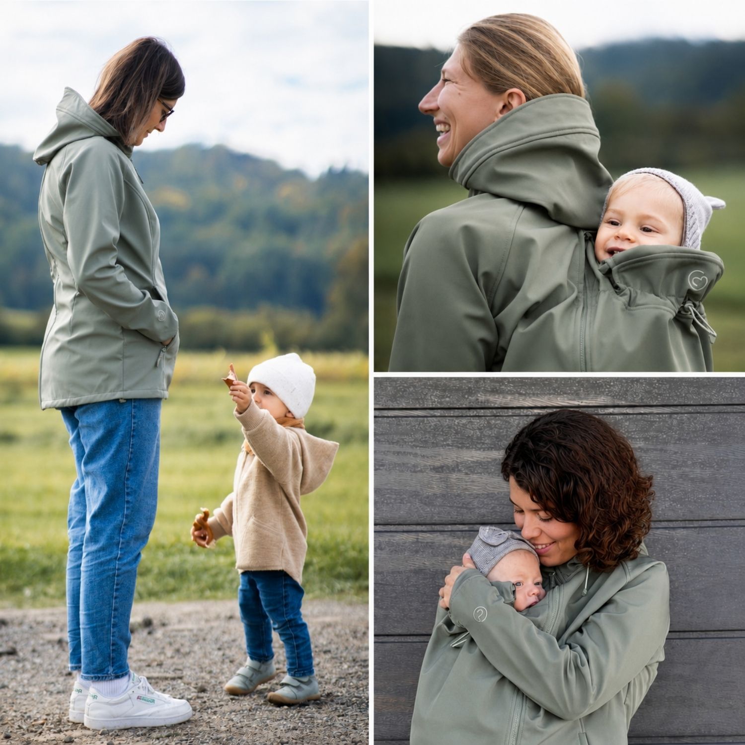 Softshell-Tragejacke Allrounder fit agave S