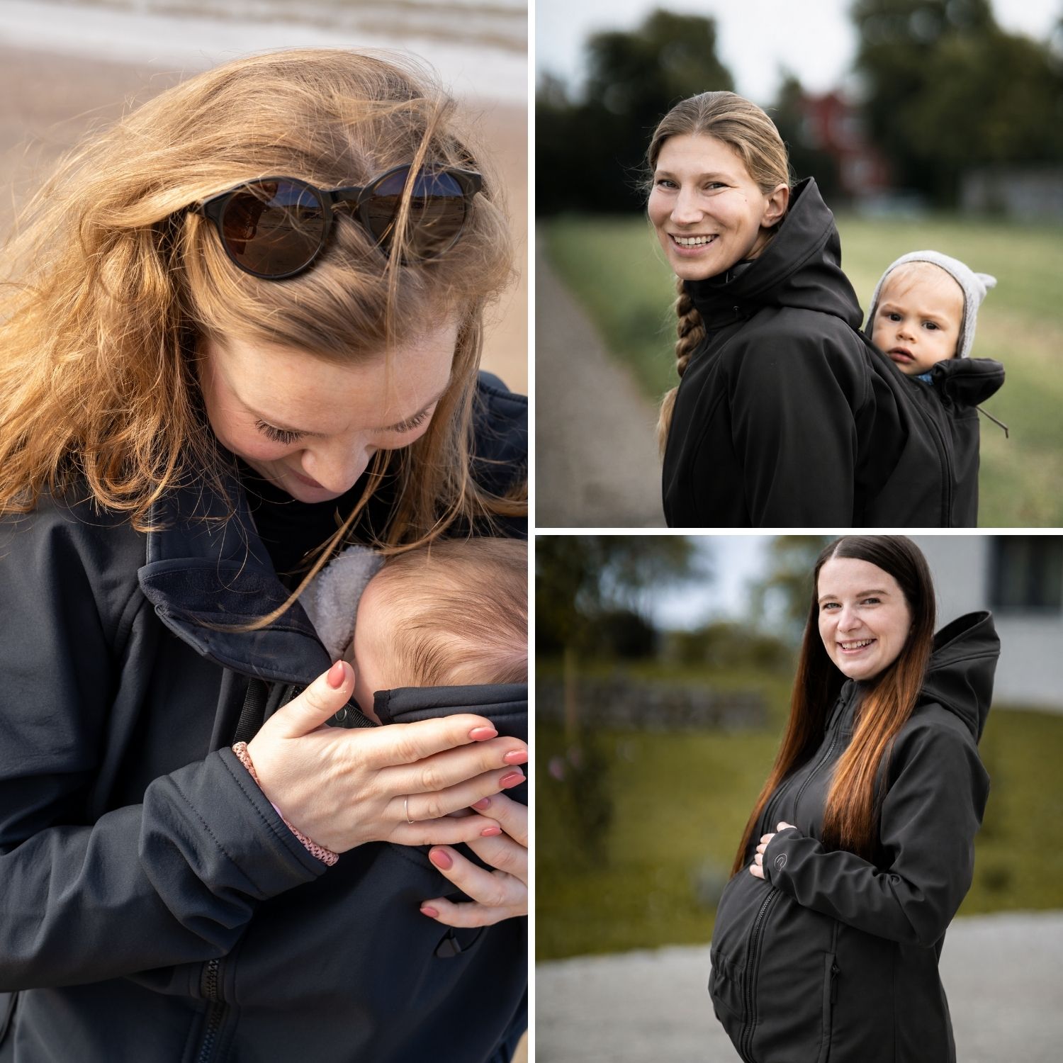 Softshell-Tragejacke Allrounder fit schwarz XXS