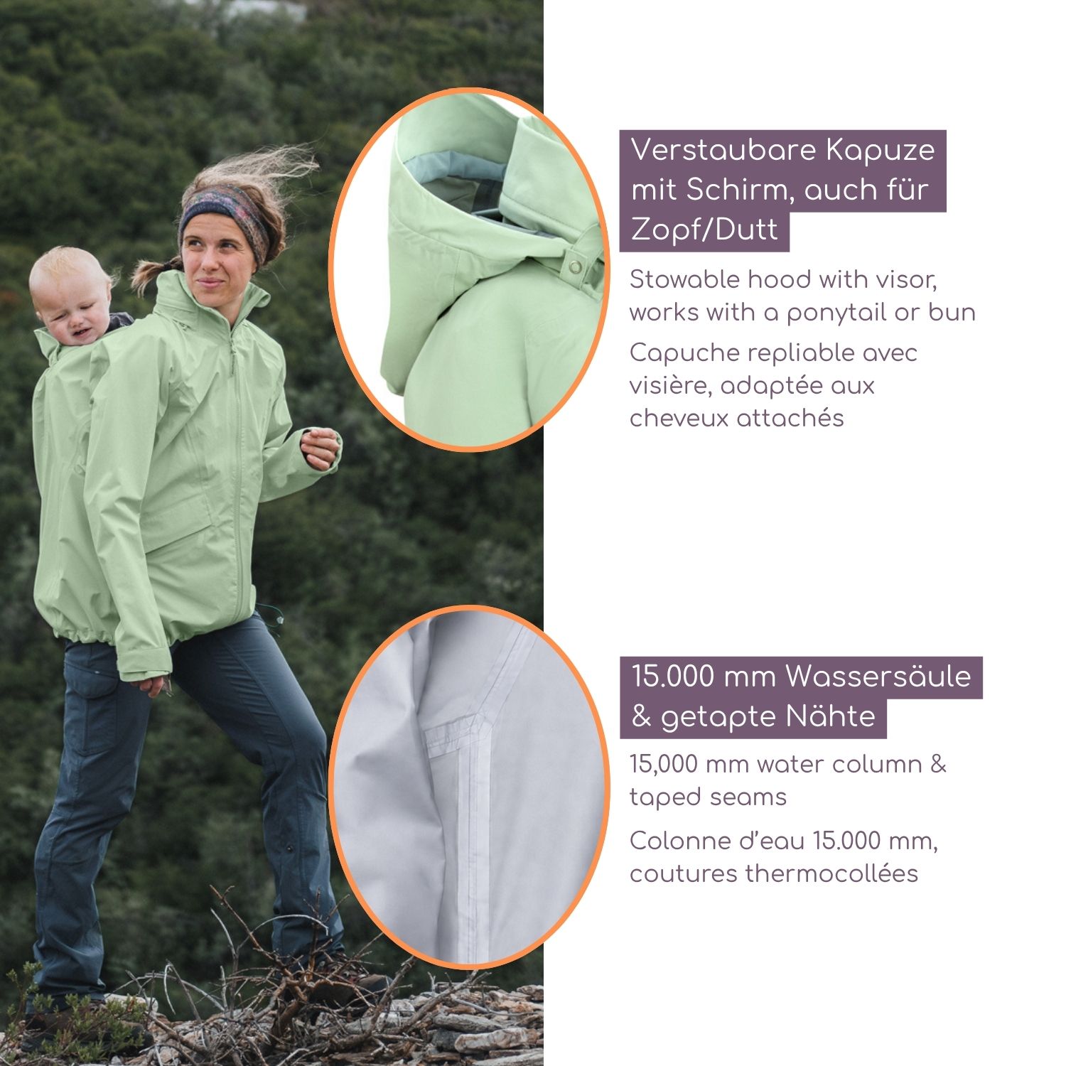 Outdoor-Tragejacke Explorer mint S