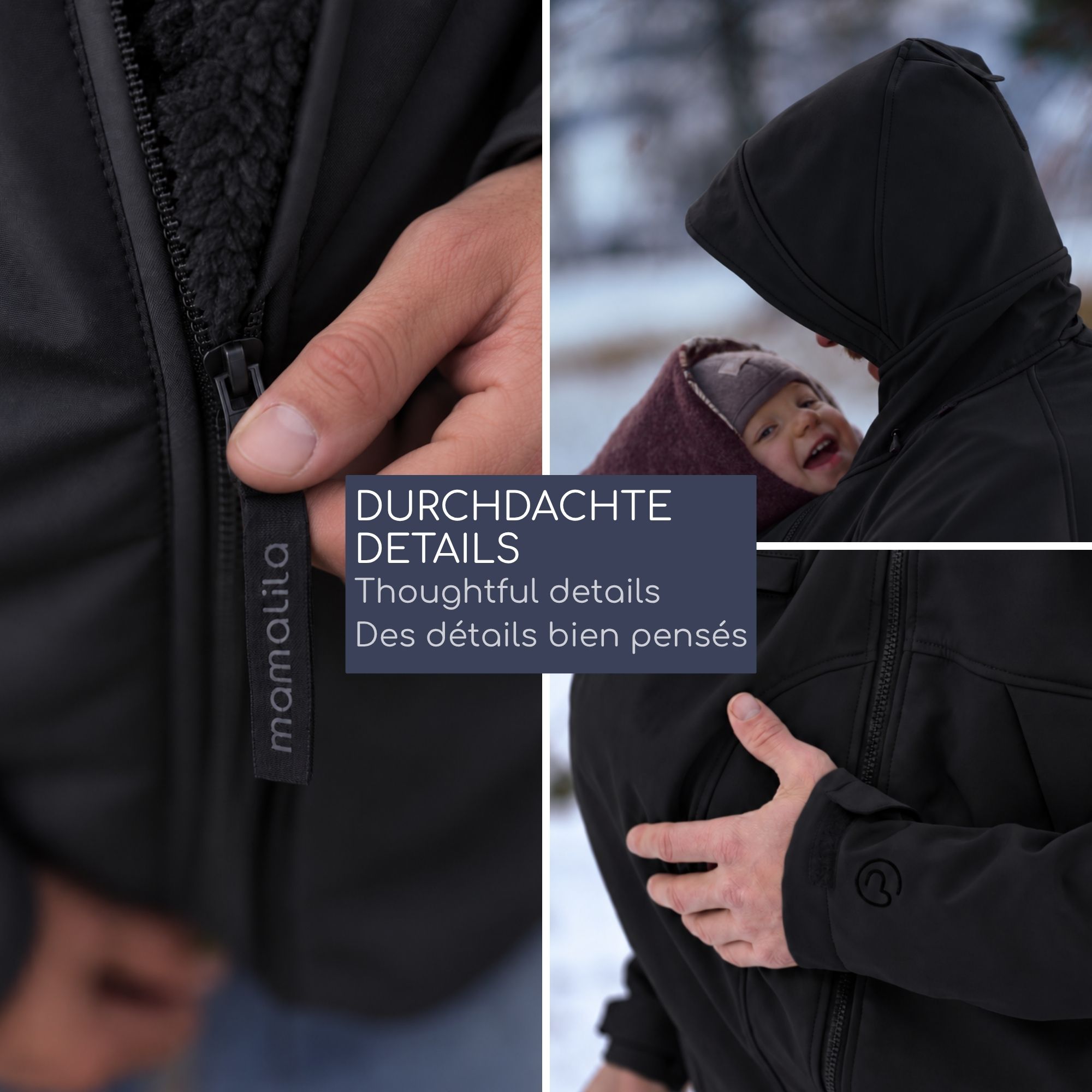 Softshell-Tragejacke Allrounder Winter - Dad schwarz XL
