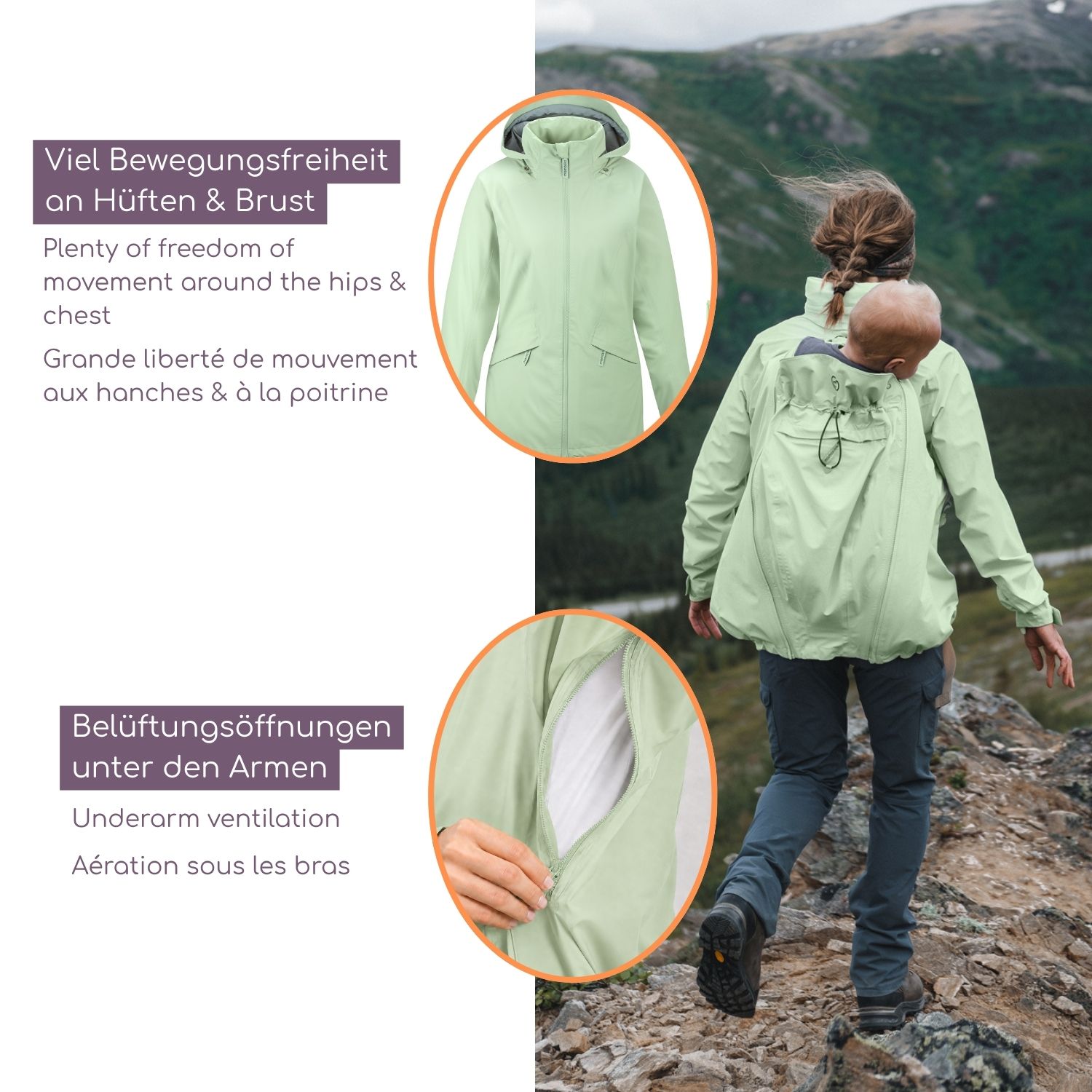 Outdoor-Tragejacke Explorer mint S