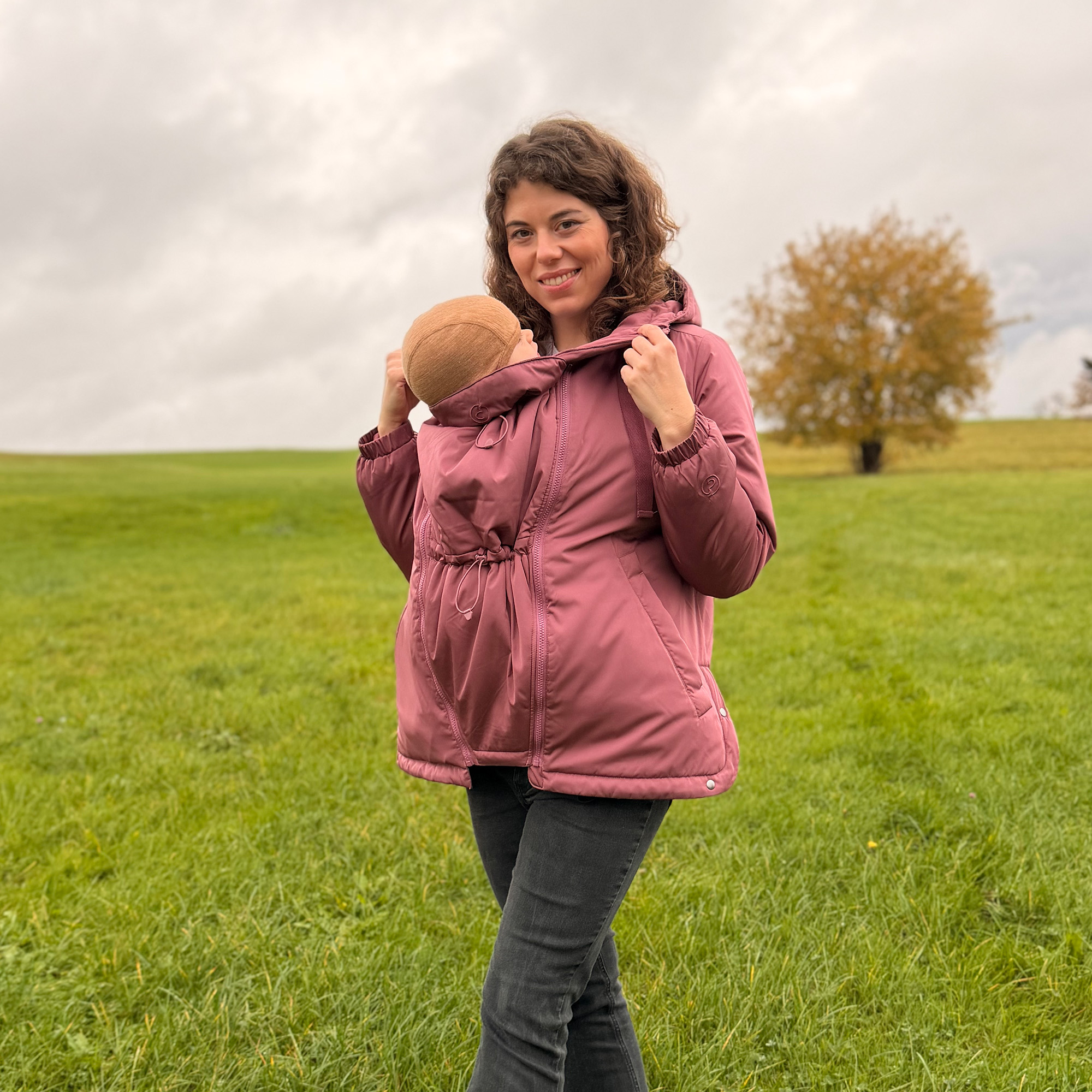 Tragejacke Boston dark rose S