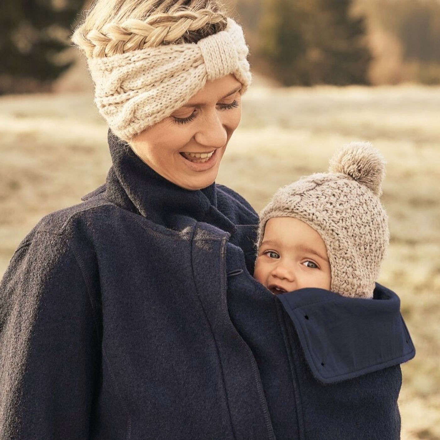 Eco-Wool-Tragemantel Oslo navy L