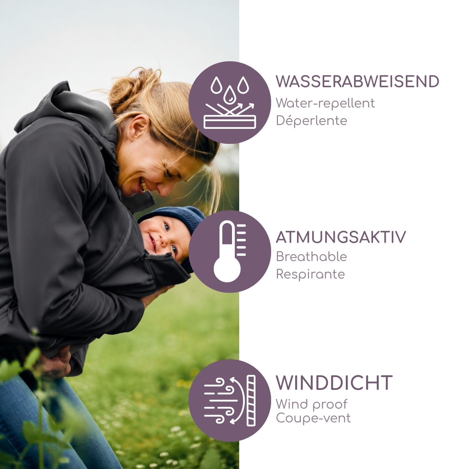 Softshell-Tragejacke Allrounder fit schwarz XXS