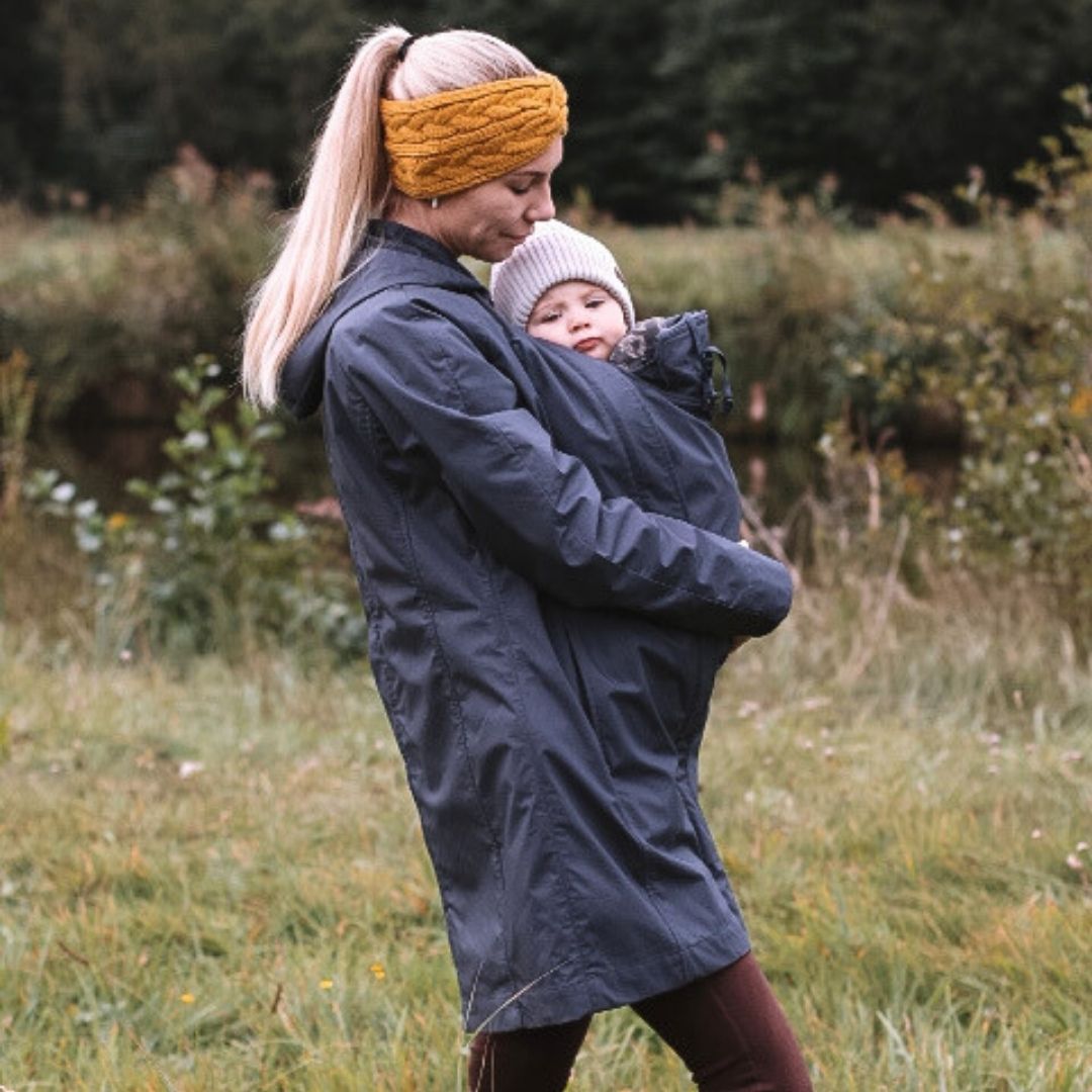 Kurzmantel zum Babytragen Berlin navy S