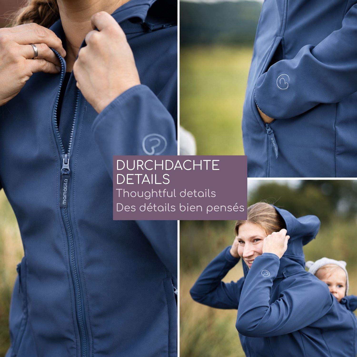 Softshell-Tragejacke Allrounder fit navy XL
