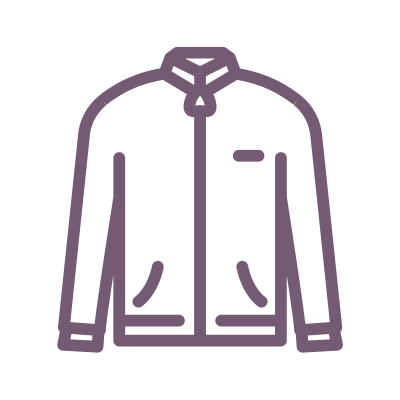 Symbolhafte Darstellung einer Jacke