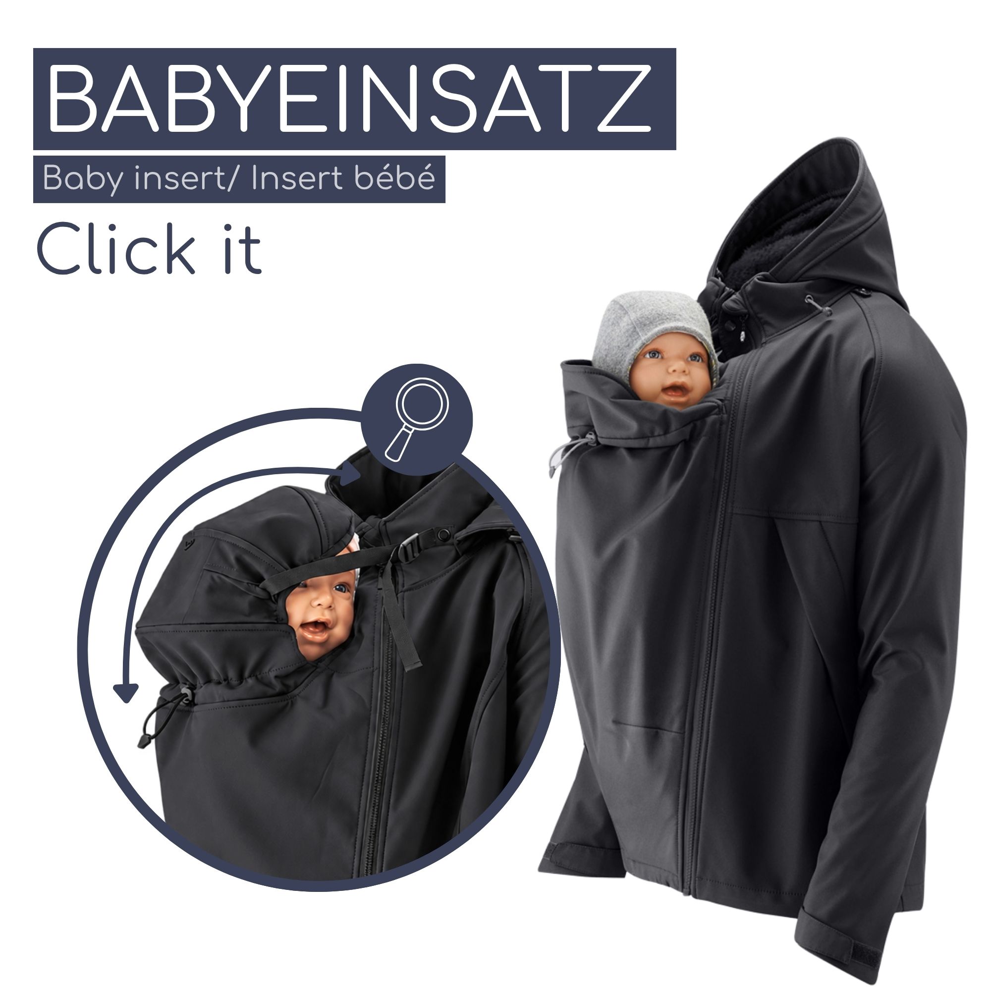 Softshell-Tragejacke Allrounder Winter - Dad schwarz XL