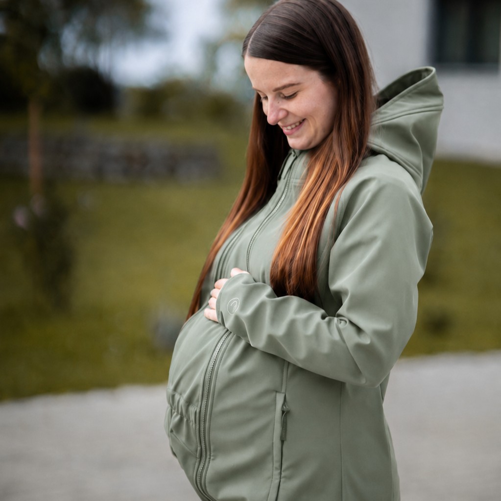 Softshell-Tragejacke Allrounder fit agave S