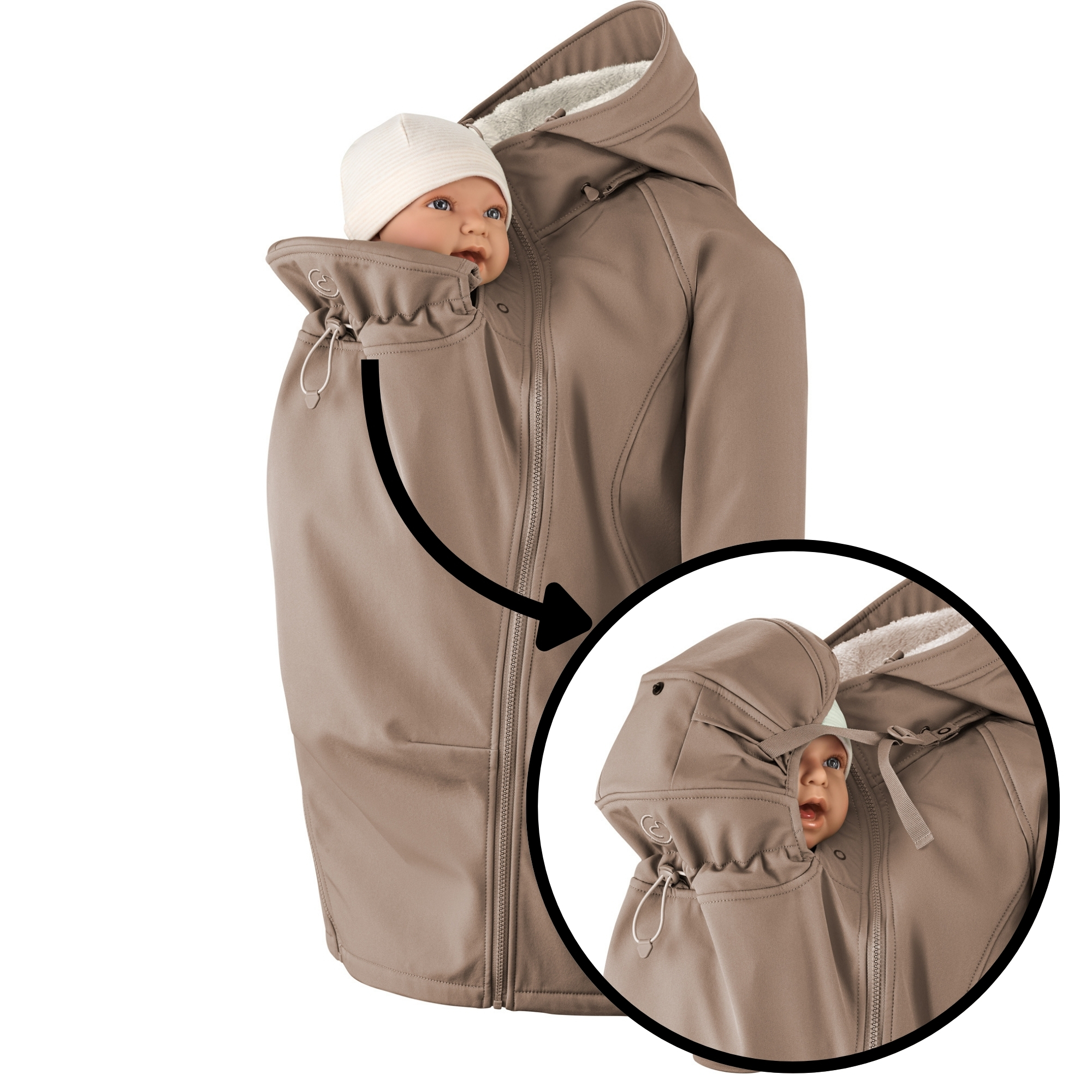 Softshell-Tragejacke Allrounder Winter agave L
