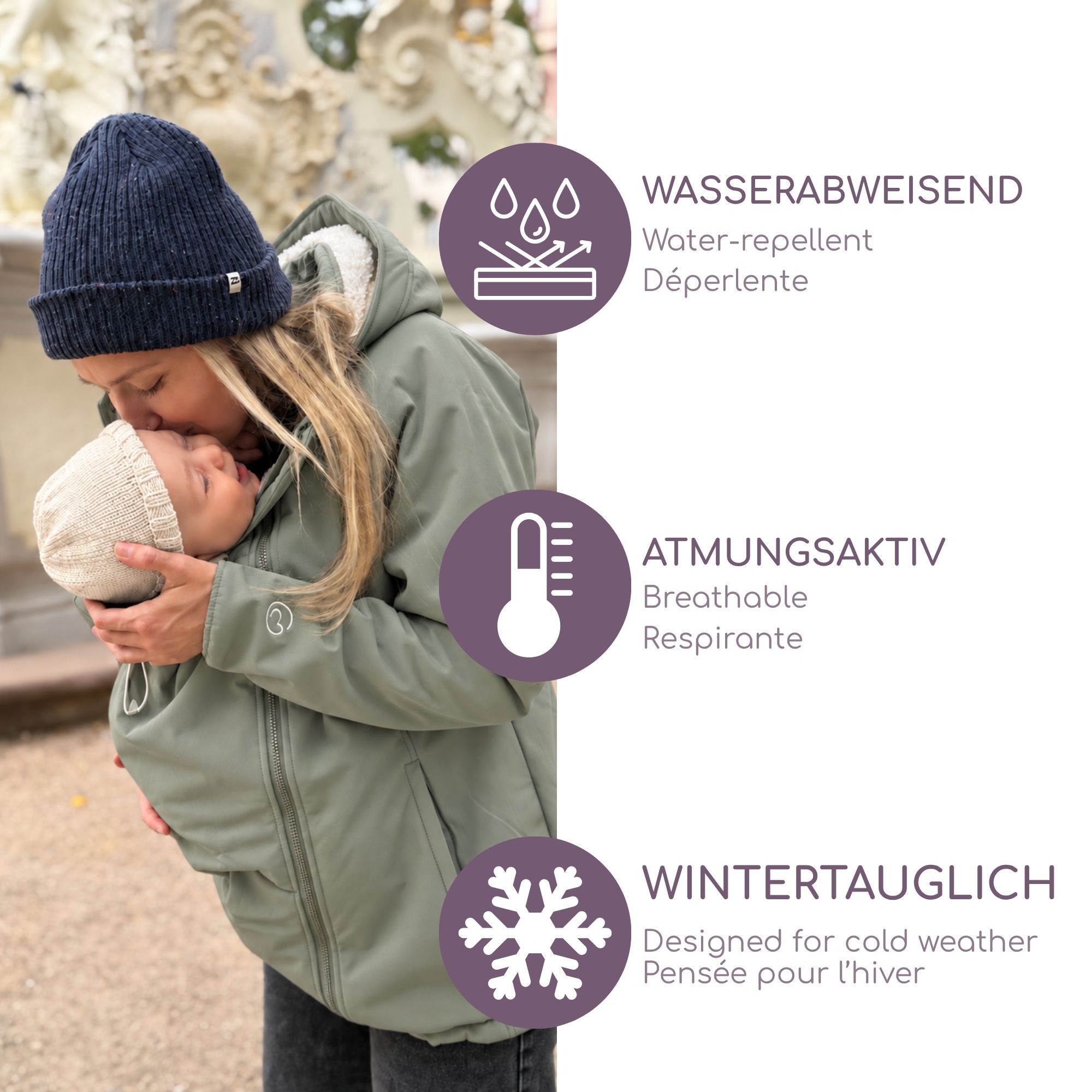 Softshell-Tragejacke Allrounder Winter agave L
