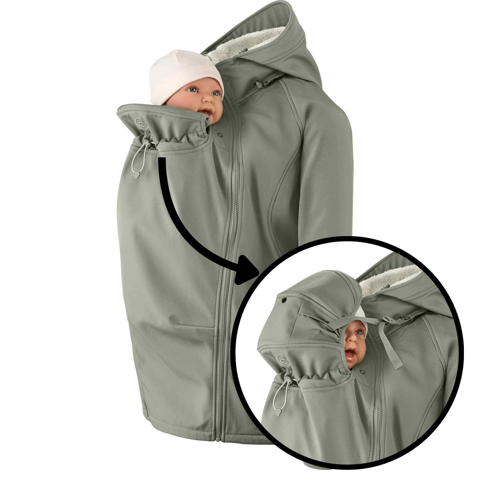 Softshell-Tragejacke Allrounder Winter agave L