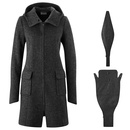 Hooded Babywearing Coat anthracite S