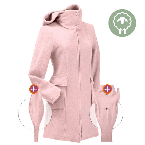 Vienna Boiled Wool Babywearing Coat without inserts