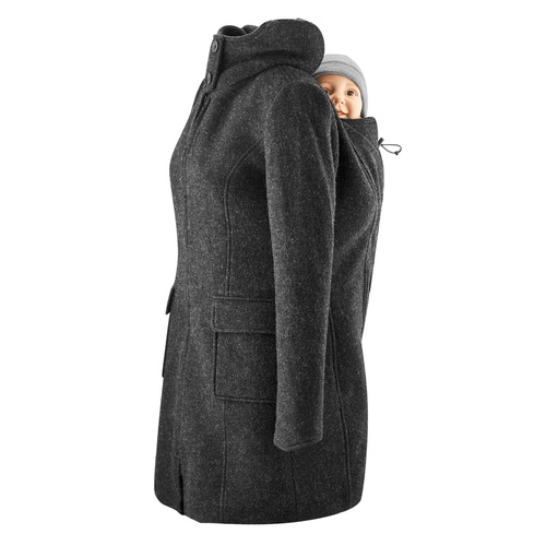 Hooded Babywearing Coat Vienna anthracite XS