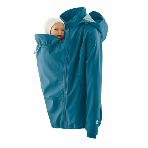 Softshell Babywearing Jacket Allrounder teal XS