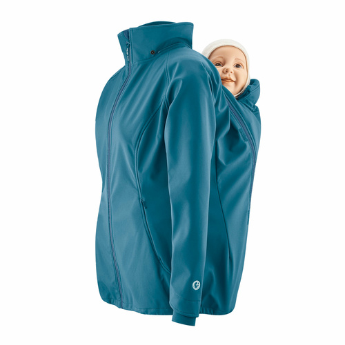 Softshell Babywearing Jacket Allrounder teal XS