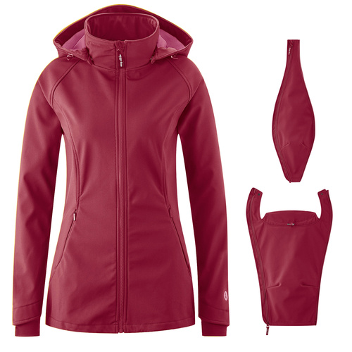 Softshell-Tragejacke Allrounder beere S