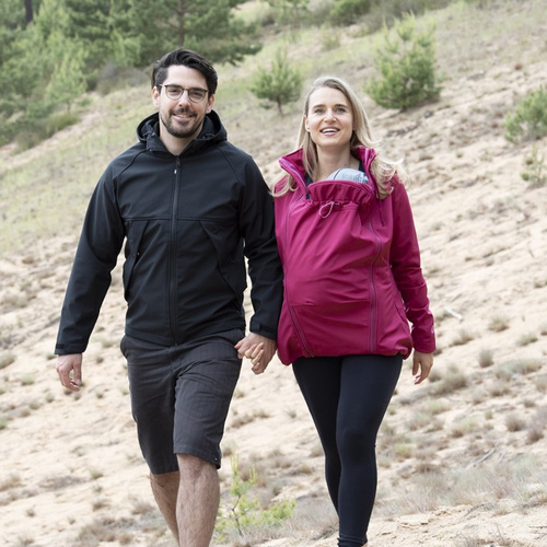Softshell-Tragejacke Allrounder beere S