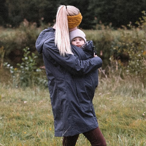 Kurzmantel zum Babytragen Berlin navy M