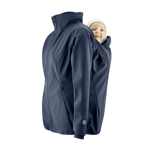 Softshell-Tragejacke + Regenschutz