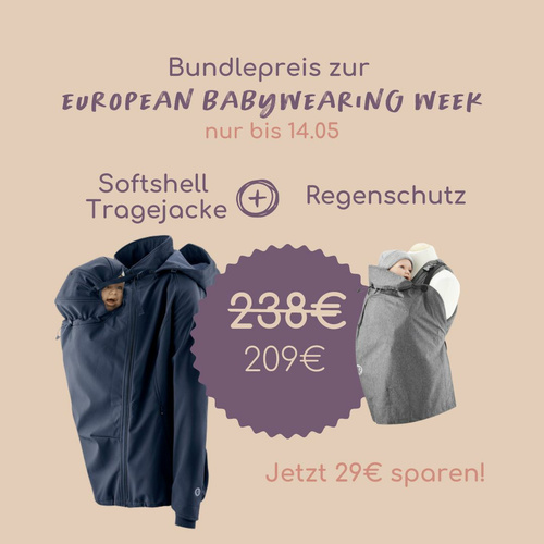Softshell-Tragejacke + Regenschutz M mint